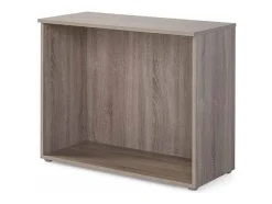 Estantería baja para oficina o estudio acabado olmo claro, 77.6 cm(alto)93 cm(ancho)42.5