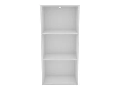 Estantería baja Plea para salón 3 niveles blanco mate melamina 42x92x29 cm