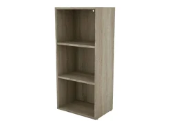 Estantería baja Plea salón 3 niveles roble sonoma melamina 42x92x29 cm