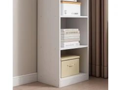 ESTANTERÍA BLANCA DE PIE PARA LIBROS ESTANTES ALTOS ESCANDINAVOS COLUMNA ARMARIO LOFT