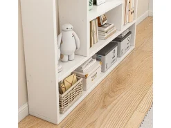 ESTANTERÍA BLANCA MODERNA DE PARED LOFT PARA LIBROS SALÓN ABIERTO 100 CM