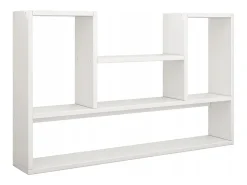 ESTANTERÍA BLANCA MODERNA DE PARED LOFT PARA LIBROS SALÓN ABIERTO 100 CM