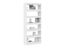 Estantería Blanco 80 x 30 x 198 cm Madera contrachapada