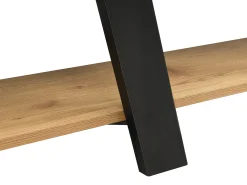 Estantería con 5 baldas - Natural y Negro - TUZLA