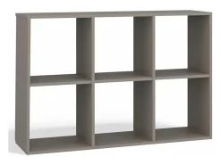 Estantería con 6 estantes - 110 cm - Gris - MALAX