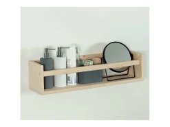 Estantería con barra central de pino Kit Line 60 cm