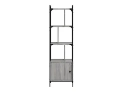 Estantería con puerta madera gris Sonoma 44,5x30x154,5 cm