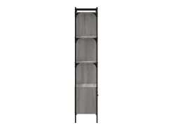 Estantería con puerta madera gris Sonoma 44,5x30x154,5 cm