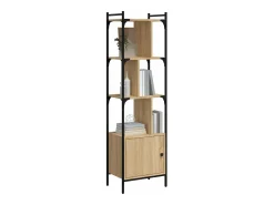 Estantería con puerta madera roble Sonoma 44,5x30x154,5 cm