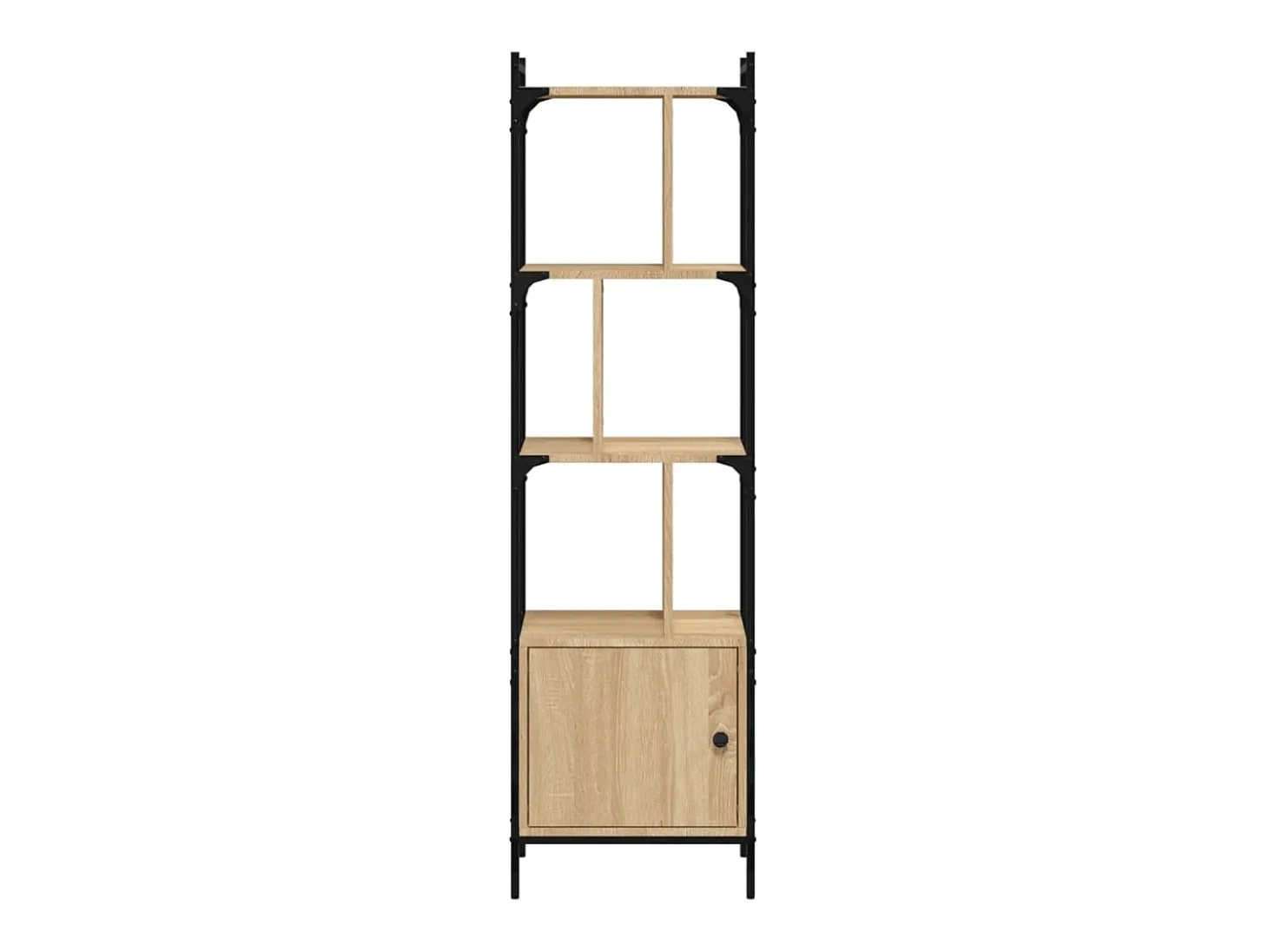 Estantería con puerta madera roble Sonoma 44,5x30x154,5 cm