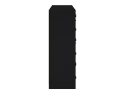 Estantería con puertas madera de ingeniería negro 136x37x109 cm