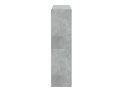 Estantería con puertas madera de ingeniería gris 136x37x142 cm