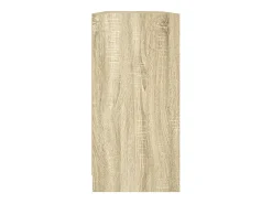 Estantería con puertas madera roble Sonoma 204x37x75 cm