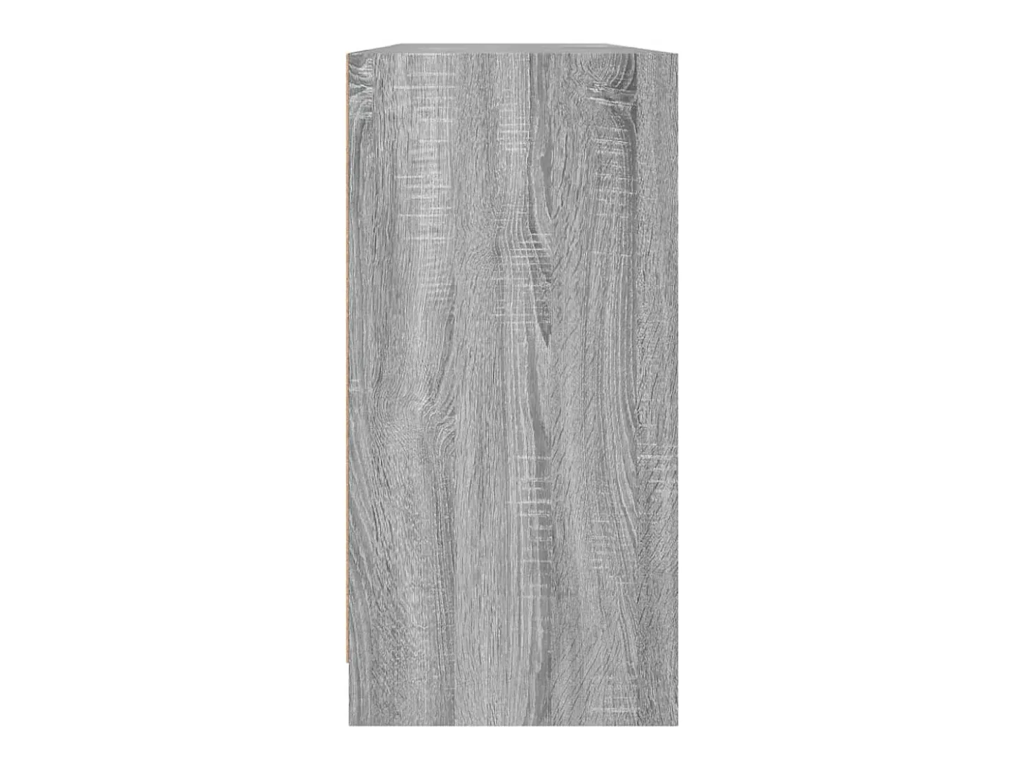 Estantería con puertas madera gris Sonoma 204x37x75 cm