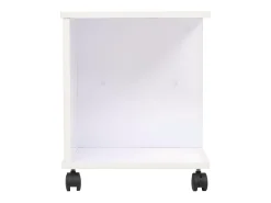 Estantería con ruedas 50x35x42 cm blanca