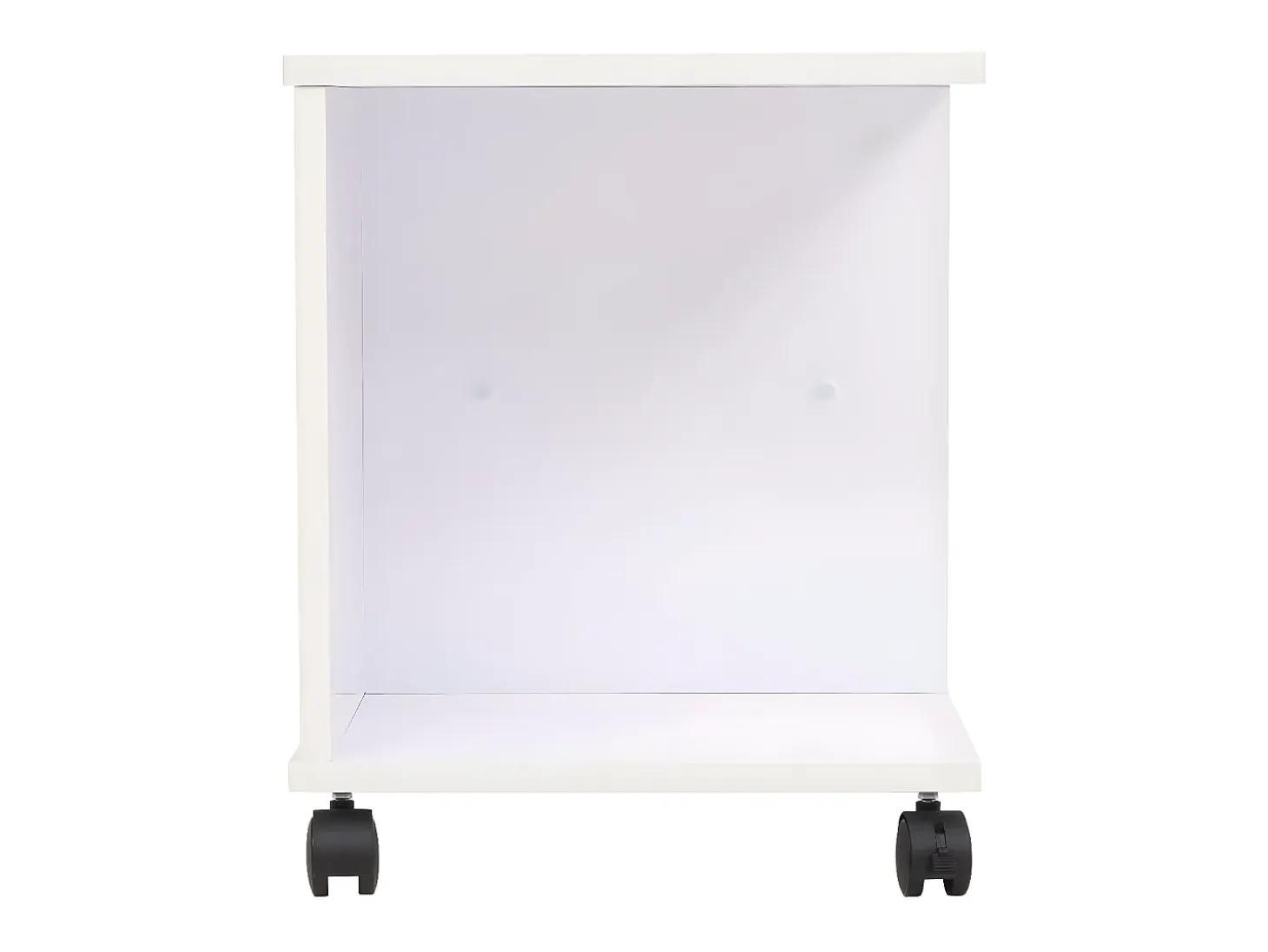 Estantería con ruedas 50x35x42 cm blanca