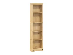 Estantería Corona madera maciza de pino 46x20x170 cm