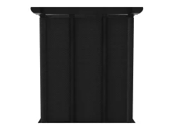Estantería de 12 cubos con cajas tela negra 103x30x141 cm