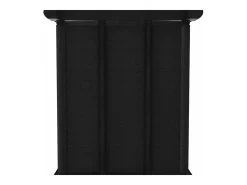 Estantería de 5 cubos con cajas tela negra 103x30x72,5 cm