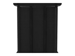 Estantería de 15 cubos con cajas tela negra 103x30x175,5 cm