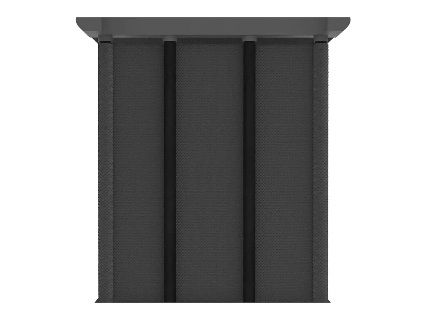 Estantería de 12 cubos de tela gris 103x30x141 cm