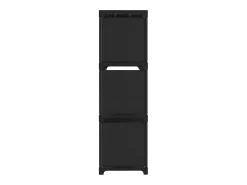 Estantería de 9 cubos de tela negro 103x30x107,5 cm ES828338