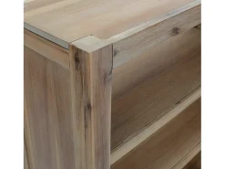 Estantería de 7 nieveles madera maciza de acacia 80x30x200 cm