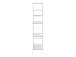 Estantería de 4 niveles aglomerado blanco 60x27,6x124,5 cm