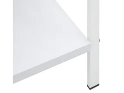 Estantería de 4 niveles aglomerado blanco 60x27,6x124,5 cm