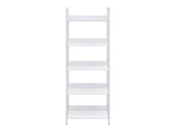 Estantería de 5 niveles aglomerado blanco 60x27,6x158,5 cm