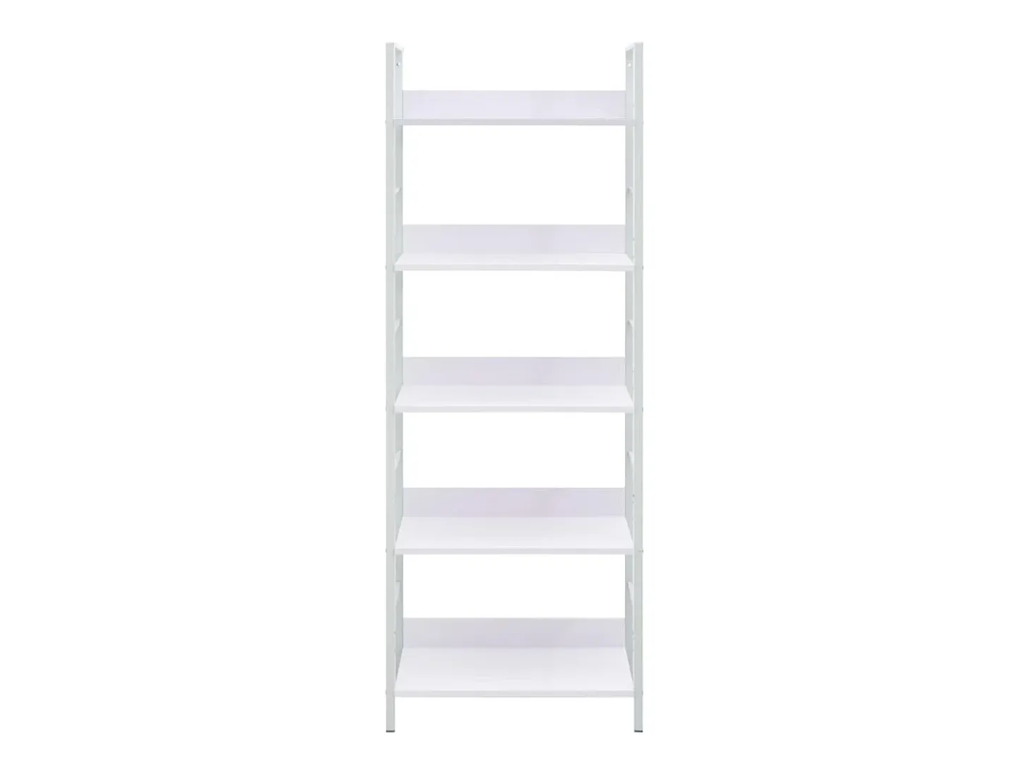 Estantería de 5 niveles aglomerado blanco 60x27,6x158,5 cm