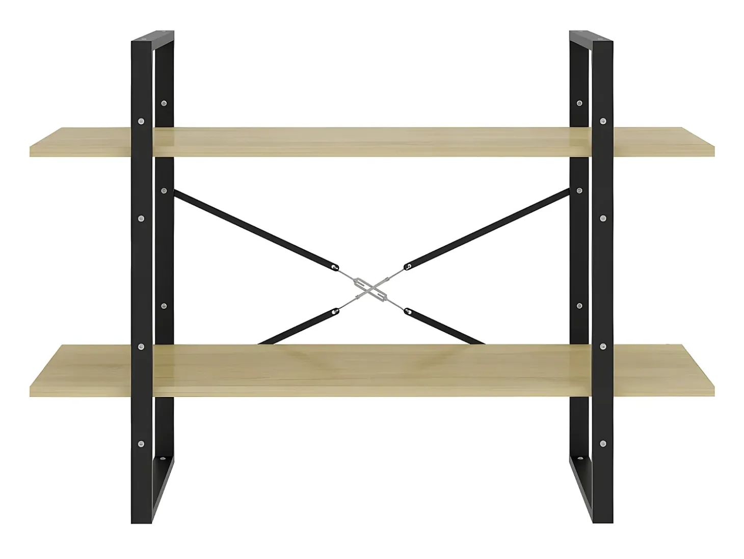 Estantería de 2 niveles contrachapada roble Sonoma 100x30x70 cm