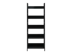 Estantería de 5 niveles de aglomerado negro 60x27,6x158,5 cm