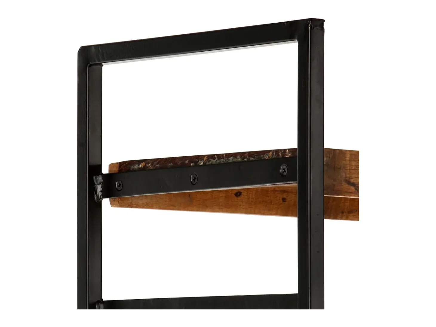 Estantería de 4 niveles madera maciza reciclada 80x30x180 cm