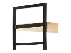 Estantería de 4 niveles madera maciza de mango 80x30x180 cm