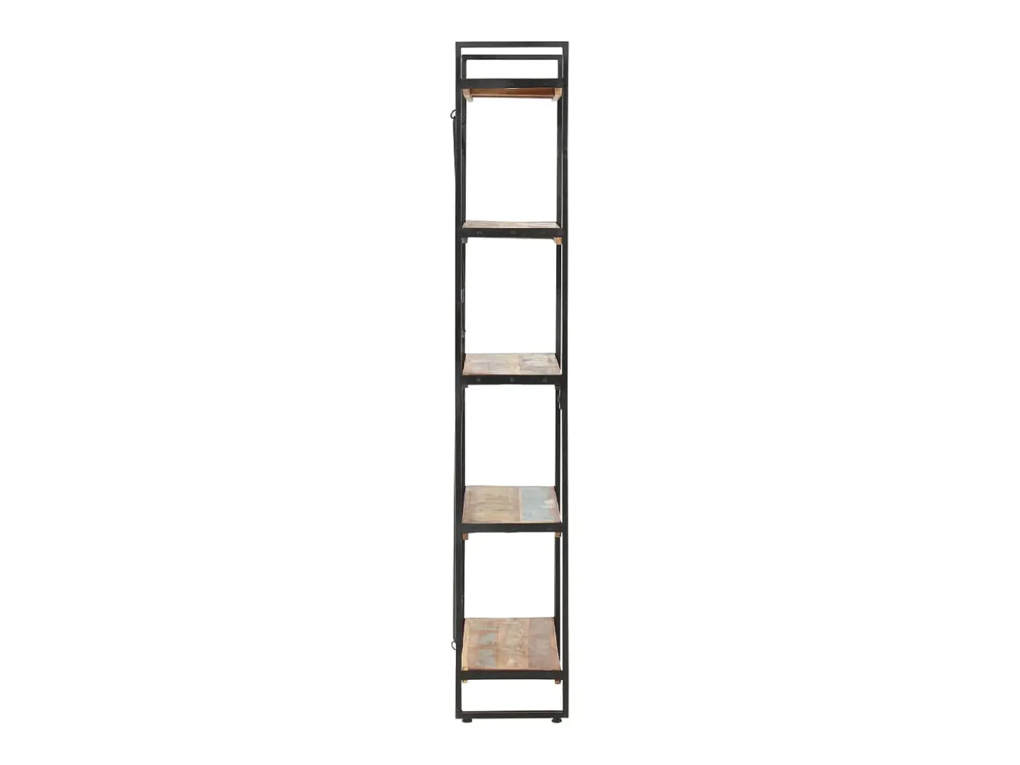 Estantería de 5 niveles madera maciza reciclada 140x30x180 cm