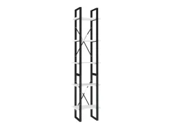 Estantería de 5 niveles madera contrachapada blanca 40x30x175cm