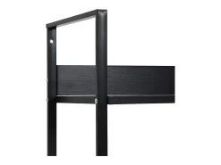 Estantería de 5 niveles madera ingeniería negro 60x27,6x158,5cm