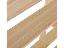 Estantería de 3 niveles madera pino maciza 80x28,5x90 cm ES389191