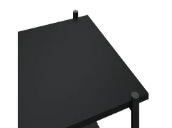 Estantería de 3 niveles negro 80x40x92 cm