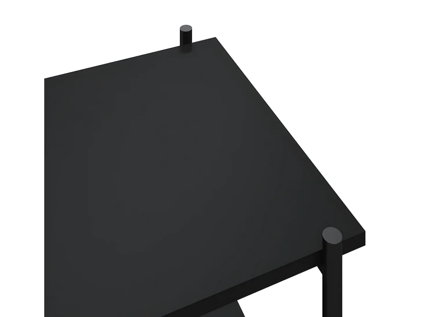 Estantería de 3 niveles negro 80x40x92 cm