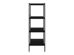 Estantería de 4 niveles negro 80x40x130 cm