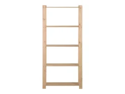 Estantería de almacenamiento de 5 niveles 170 cm madera maciza de pino 02_0000660