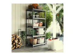 Estantería de Almacenamiento Plus XL / 5 Negro 90 x 60 x 187 cm