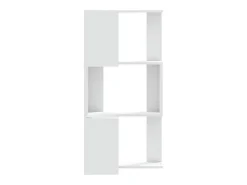 Estantería de esquina 3 niveles madera blanco 50x50x102 cm