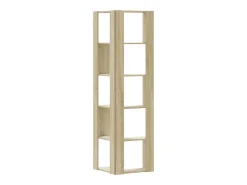 Estantería de esquina 5 niveles madera roble Sonoma 50x50x179cm