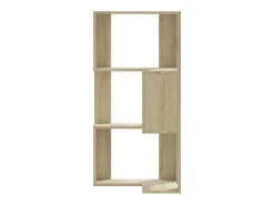 Estantería de esquina 3 niveles madera roble Sonoma 50x50x102cm