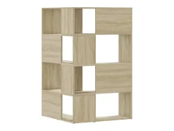 Estantería de esquina 4 niveles madera roble Sonoma 85x85x140cm