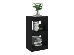 Estantería de libros/divisor de espacios negro 40x30x72 cm