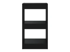 Estantería de libros/divisor de espacios negro 40x30x72 cm
